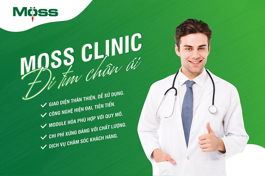 Phần mềm quản lý phòng khám Moss Clinic chất lượng, hiệu quả