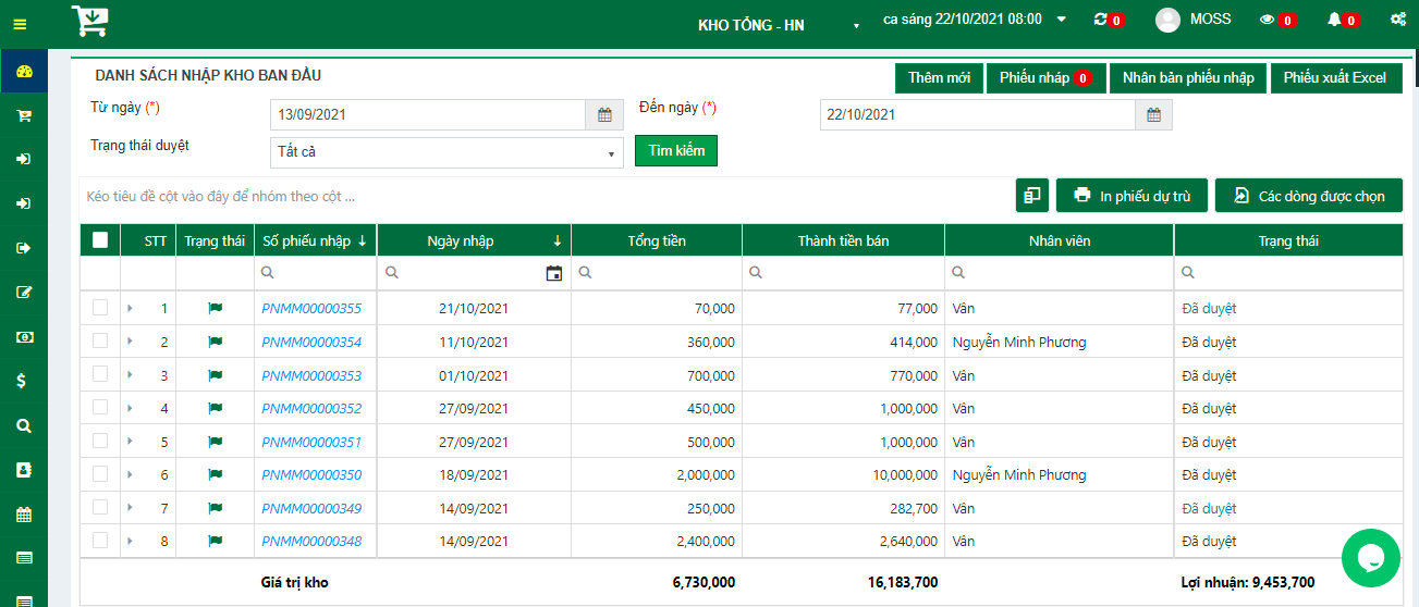 Quản lý xuất – nhập – tồn kho dược